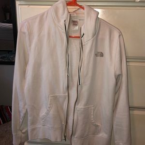 north face zip down hoodie